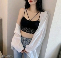 Women's Padded Short Bralette - available, Free Size