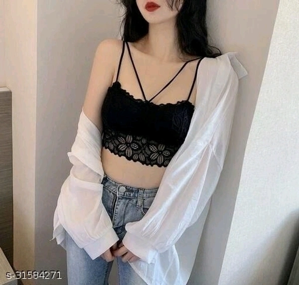 Women's Padded Short Bralette - available, Free Size