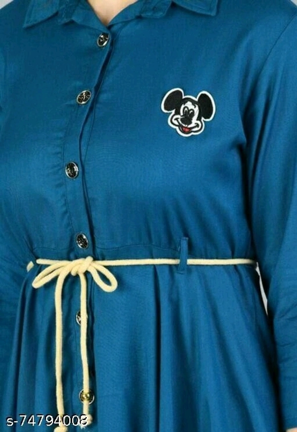 Petrol Color Hello Dress For Girls & Womenn - available, M