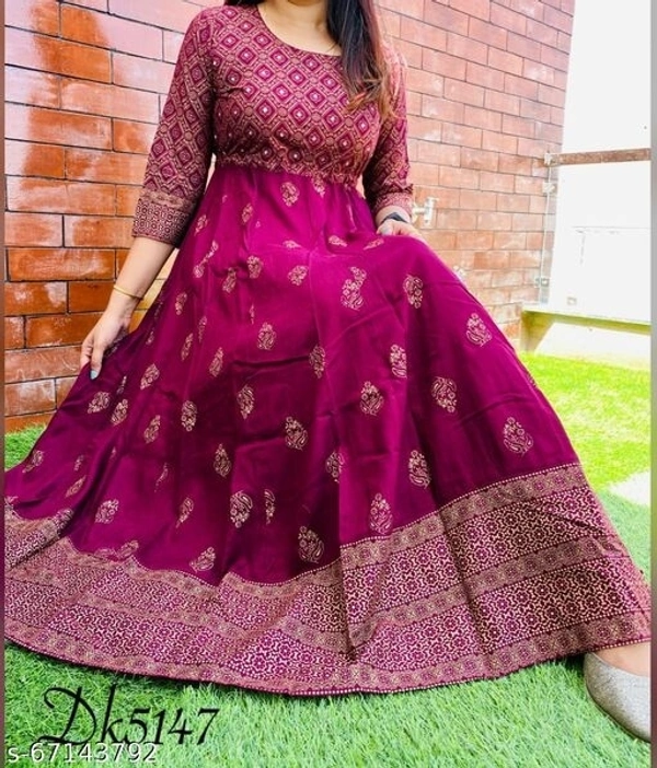 STYLISH GOWN WITH MIRRAR WORK - available, M