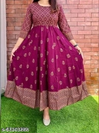 STYLISH GOWN WITH MIRRAR WORK - available, M