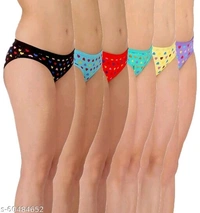 Women Cotton Silk HipsterMulticolor Panties Combo -100%Cotton (Pack of 6) (Color :Purple,Red, Blue,Yellow.Green, Black) (Pattern:Solid) - XXL, available