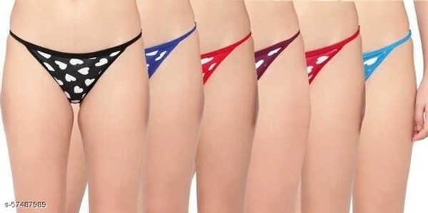 Desnuda Women BriefsMulticolor Panty (Pack of 6) - XL, available
