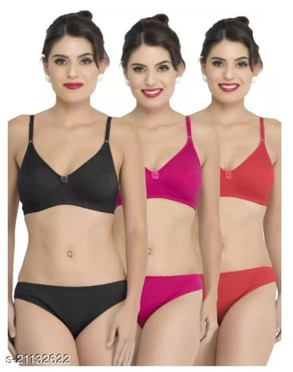 Women's Solid Hosiery Lingerie Sets - 34B, available