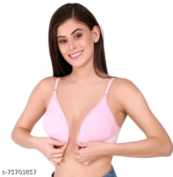 Mindsart Women Full Coverage Non Padded Bra- Push Up - ( Pink - available, 30B