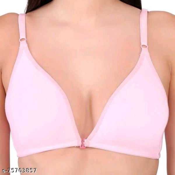 Mindsart Women Full Coverage Non Padded Bra- Push Up - ( Pink - available, 30B