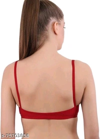 Mindsart Women Full Coverage Non Padded Bra - Push Up - (Red - 38B, available