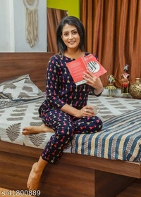 Women's rayon night suits - XXL, available