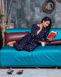 Women's rayon night suits - XXL, available