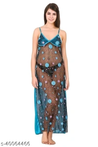 WOMEN'S EMBROIDERED bv NIGHT DRESSES - S, available