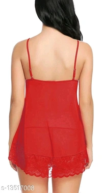 Women's Self-Design Net Babydoll - S, available