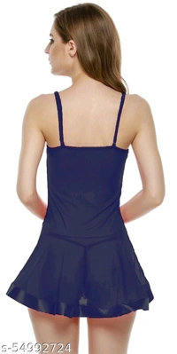 Lets Shine Beautiful & ComfortableBaby Doll innerwear for females of Navy Blue Color - XL, available