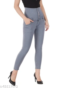 BHADRANKAR CREATIONS WOMENS HIGHWAIST JEANS-7200 - 38, available