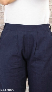 Trendy Cotton Trousers - M, available