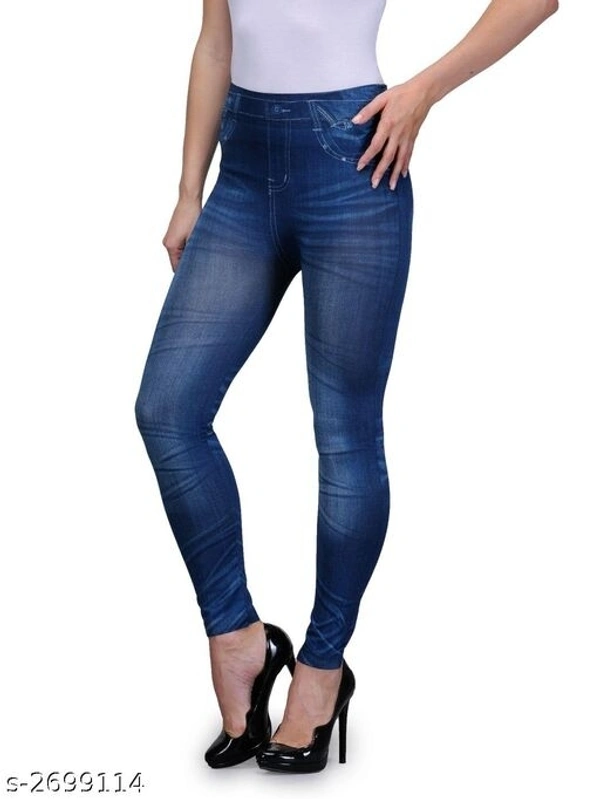 Fashionable Trendy Cotton Spandex Women's Jeggings Vol 1 - S, available