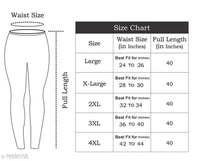 Plus Size Satin Lycra comfortable Brown leggings for womens - 28, available