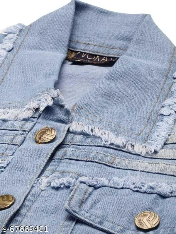Women Denim  Raffu Light Blue Teen Patti Jacket - XL, available