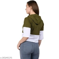 Printed 3/4 Sleeve Women hoodies - XL, available