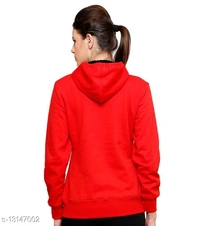 Ansh Fashion Wear Women's Sweatshirt With Hoodie - M, available