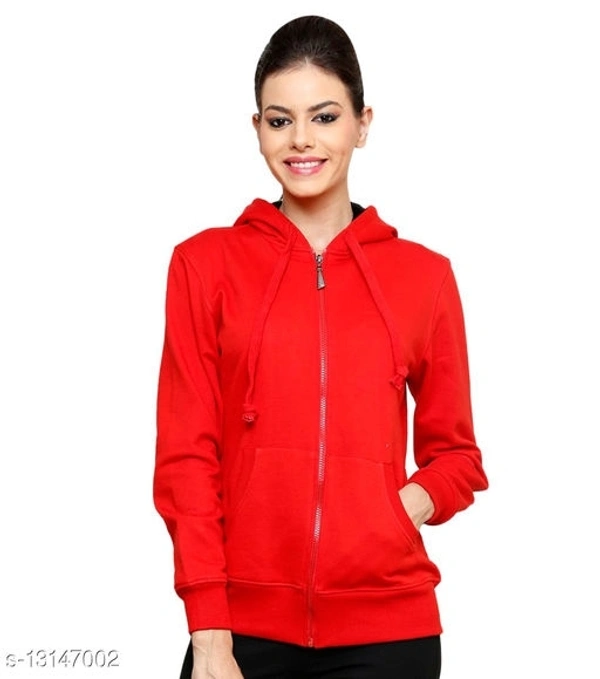 Ansh Fashion Wear Women's Sweatshirt With Hoodie - M, available