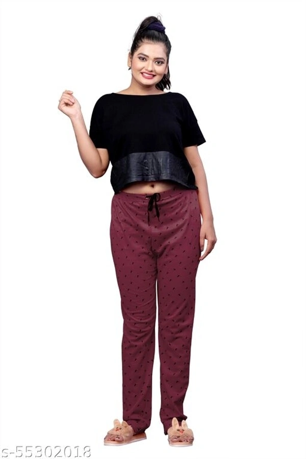 Women's Bird Printed Pyjama For Night Wear And Lounge Wear Pack Of 3(Size:-S To 3XL) - available, S