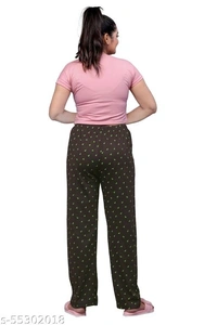 Women's Bird Printed Pyjama For Night Wear And Lounge Wear Pack Of 3(Size:-S To 3XL) - available, S