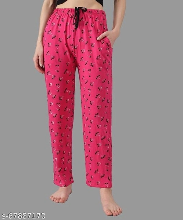 Women's Regular Fit Comfortable Cotton Pyjama Night Wear Lounge paint Printed Pyjama/Lounge Paint/Pyjami For Women & Girls (Pack Of 2) - 4XL, available