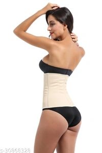 Air Breath Tummy Grip Belt Waist Trainer Trimmer and Slimming Corset 3 Hooks Girdle with Wire Support - M, available