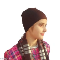Hejabiya Unisex Solid Hijab Cap Headband Under Scarf - Underscarf for Women Combo Set of 4 Bands (White,Black,Brown,Pink) - Available, Free Size