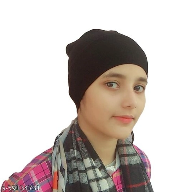 Hejabiya Unisex Solid Hijab Cap Headband Under Scarf - Underscarf for Women Combo Set of 4 Bands (White,Black,Brown,Pink) - Available, Free Size
