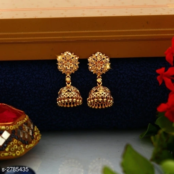 Amazing Gold Plated Women's Earring - Available, Free Size