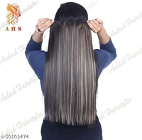 A H S Straight Style Extention Long Golden Hiligth 24-26 Inch Hair - Available, Free Size