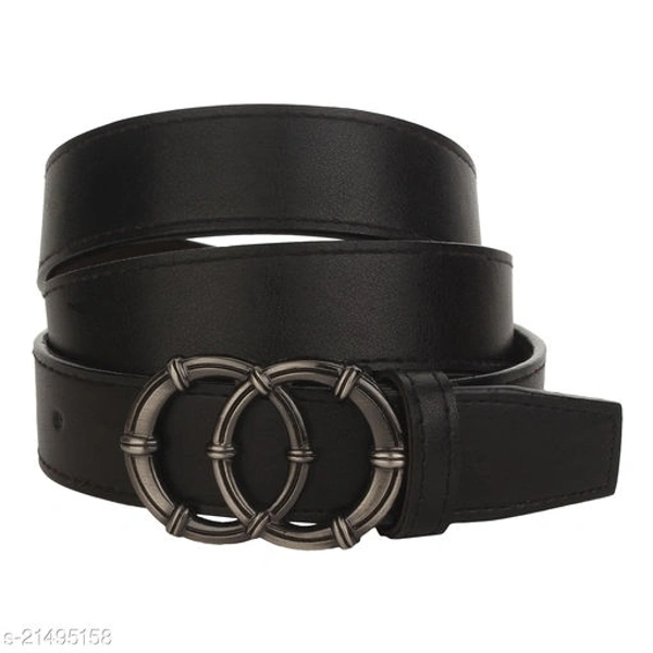 KASTNER Women Casual Black Artificial Leather Belt - 26