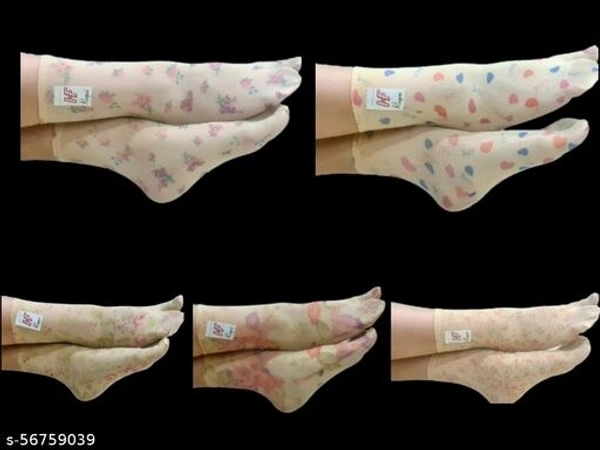 Fancy Trendy Women Socks - Free Size