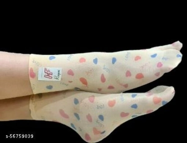 Fancy Trendy Women Socks - Free Size