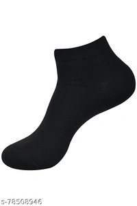 Spototex Men's Ankle Length Cotton & Spandex Socks (Pack of 6) - Free Size