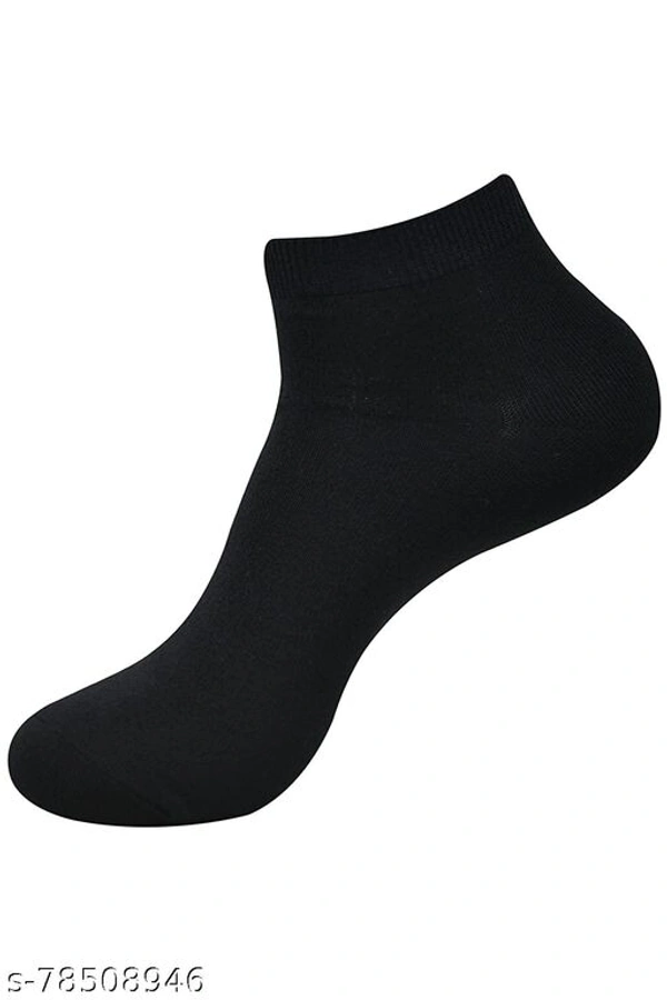 Spototex Men's Ankle Length Cotton & Spandex Socks (Pack of 6) - Free Size