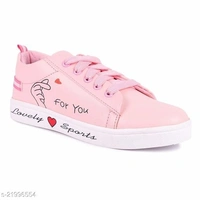 Attractive Women's Synthetic Pink Casual Shoes - IND-7