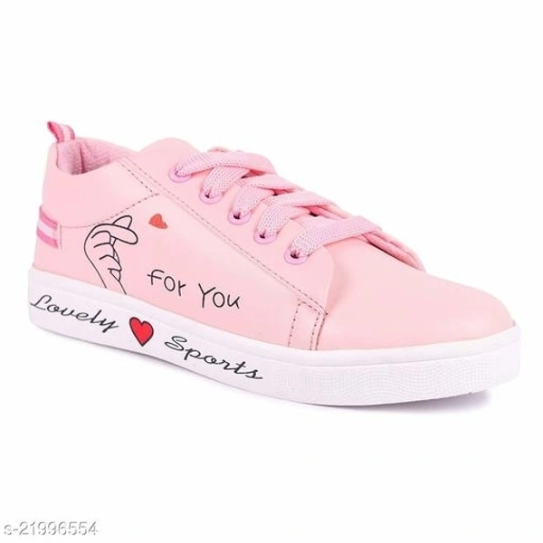 Attractive Women's Synthetic Pink Casual Shoes - IND-7