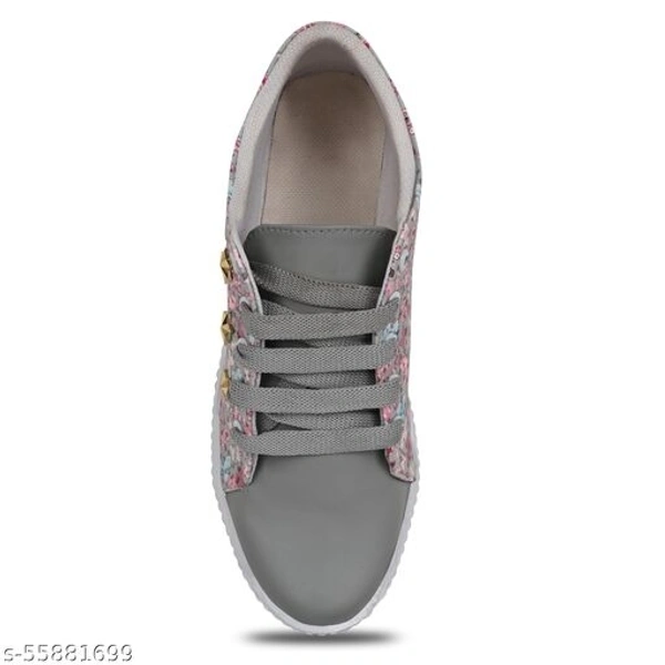 frago All-Star Sneaker Shoes | Ultra Light Flower Design Women's Sneaker| Casual Shoes | Soft Cushioned Insole | Extra Comfy and Soft | Skid Resistant | Sneaker for Women/Girls - IND-4