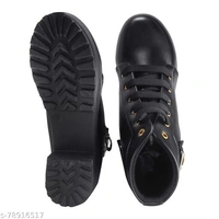 ShoeNstring High Ankle Heel Boot Shoes Party Wear Or Casual  Stylish New Model - IND-8