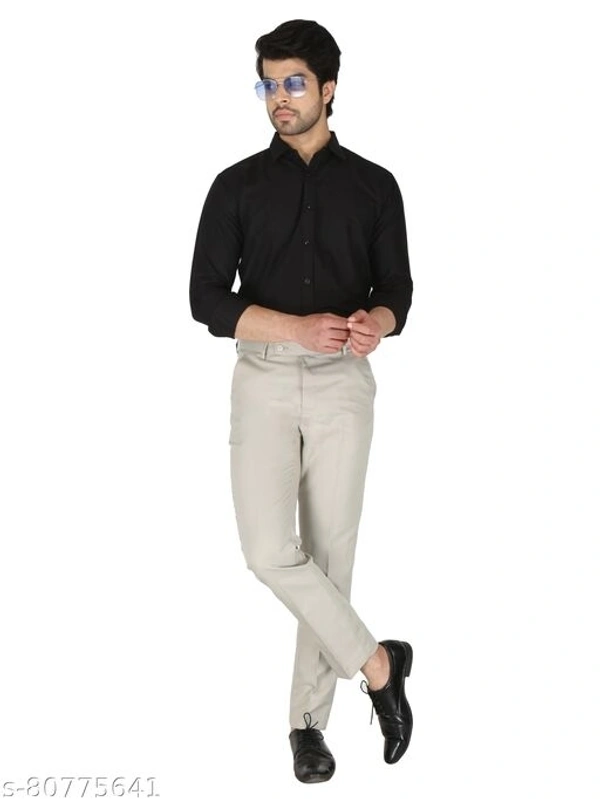 Herry CREAM Slim Fit Formal Trouser - 28