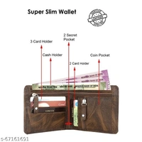 Loscco wallet 0006 brown fiting - Free Size