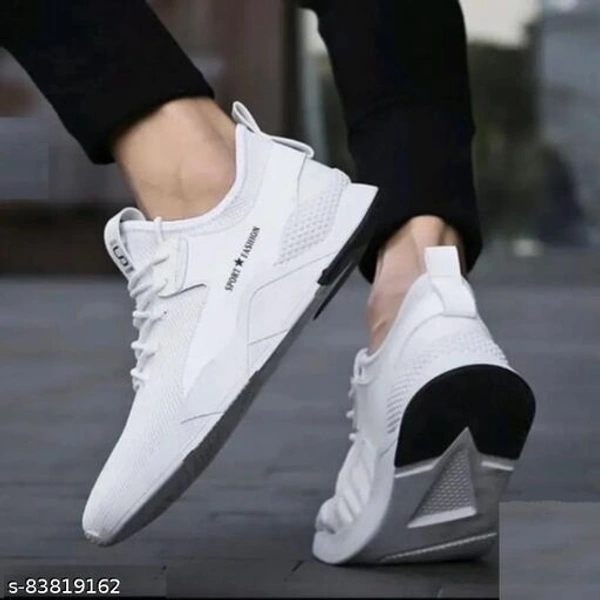Men White Sports Shoes - Running Shoes - IND-6