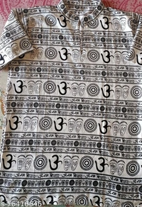 man om printed kurta - S