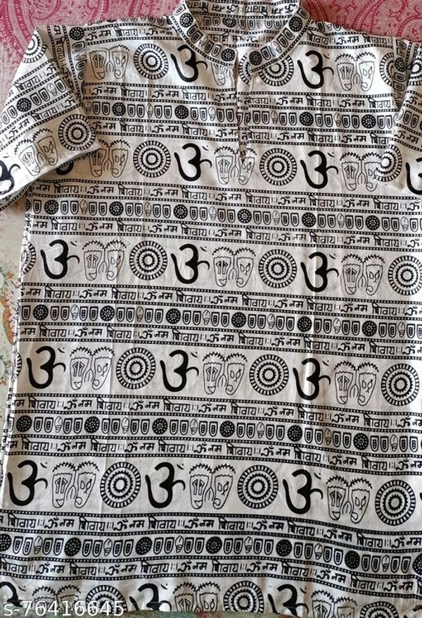 man om printed kurta - S