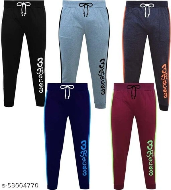 CUTE TREND PRINTED PACK OF 5 TRACK PANT - 4-5 Years