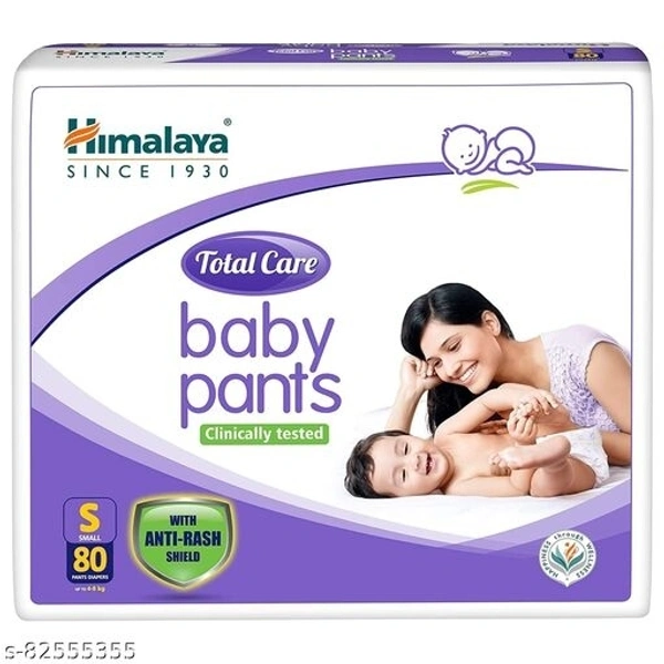 Himalaya Total Care Baby Pants Diapers, Small (Upto 4-8 kg), 80 Count - Free Size