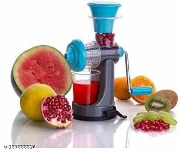 Hand Juicer for Fruits Manual Juicer Machine for Fruit and Vegetables (Multicolored) - Free Size