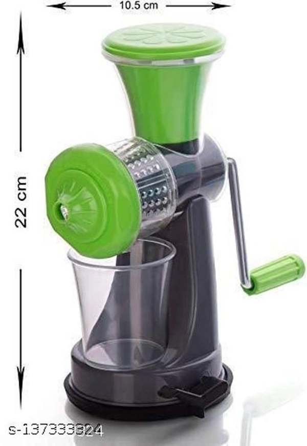 Hand Juicer for Fruits Manual Juicer Machine for Fruit and Vegetables (Multicolored) - Free Size